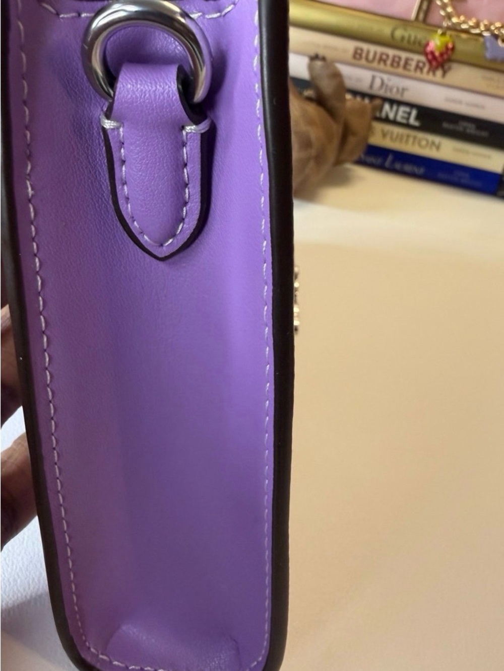 Coach Lavender Signature Print Crossbody Bag - Picture 7 of 9